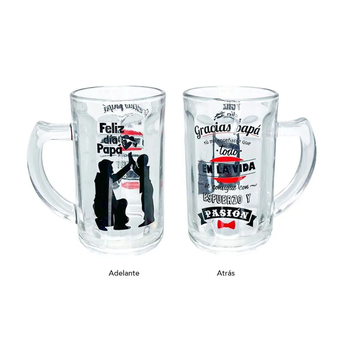 ICHIMATSU - Mug 430 Ml Elegance C/ Logo Gracias Papa + Silueta  X6.