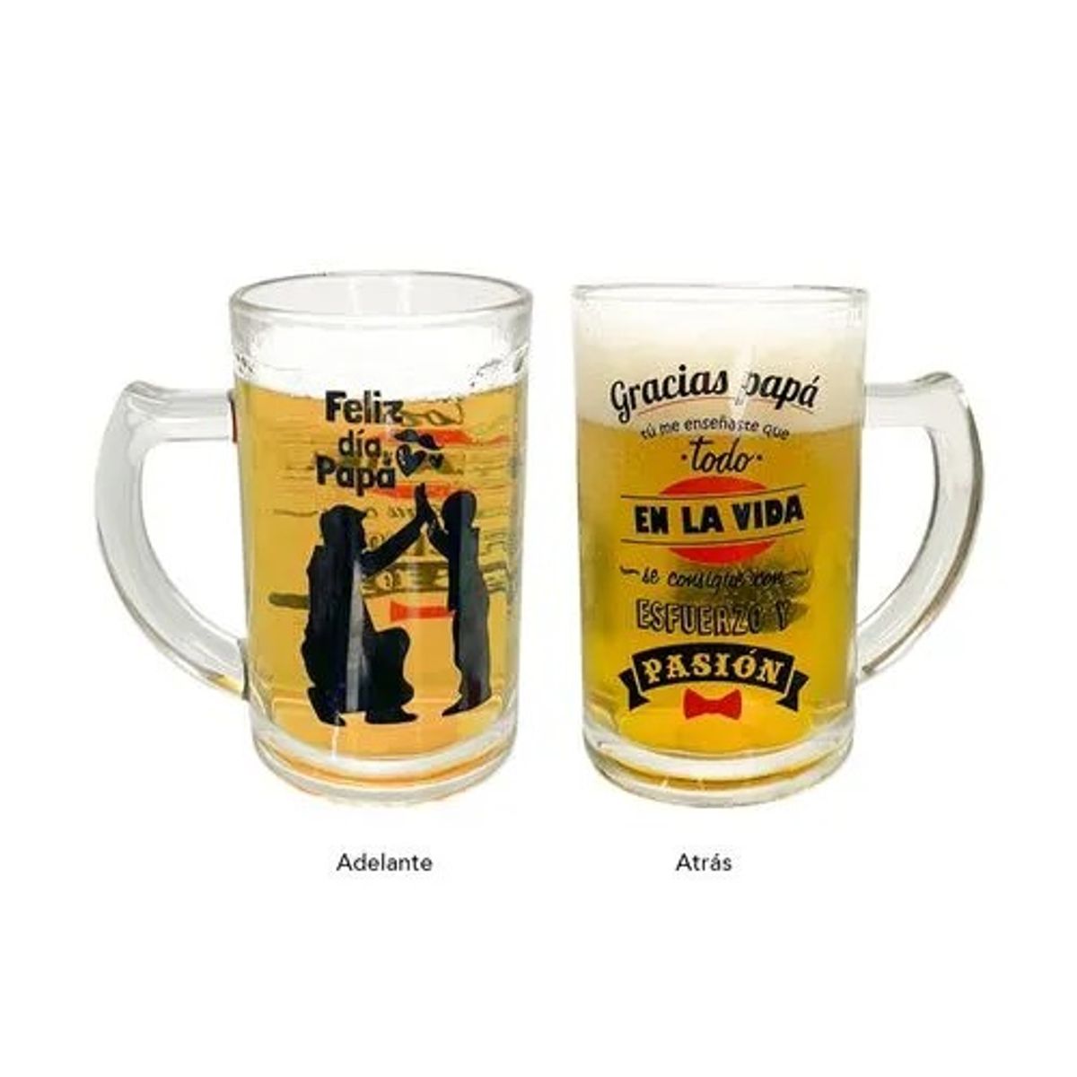 ICHIMATSU - Mug 430 Ml Elegance C/ Logo Gracias Papa + Silueta  X6.