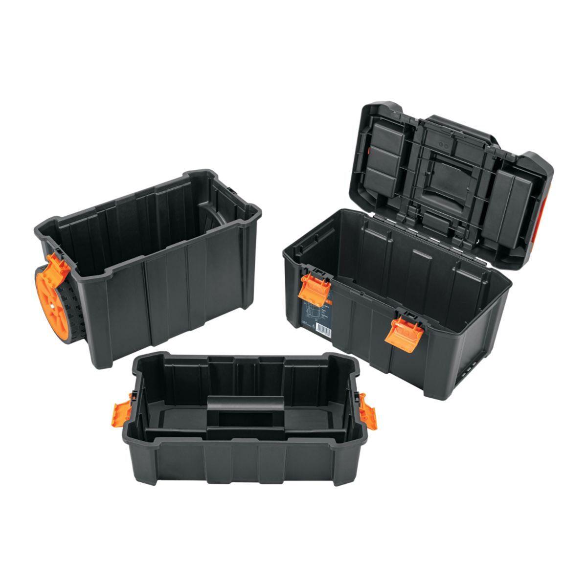 TRUPER - CAJA PARA HERRAMIENTAS 19"X25" 3 EN 1 DESMONTABLE CON RUEDAS