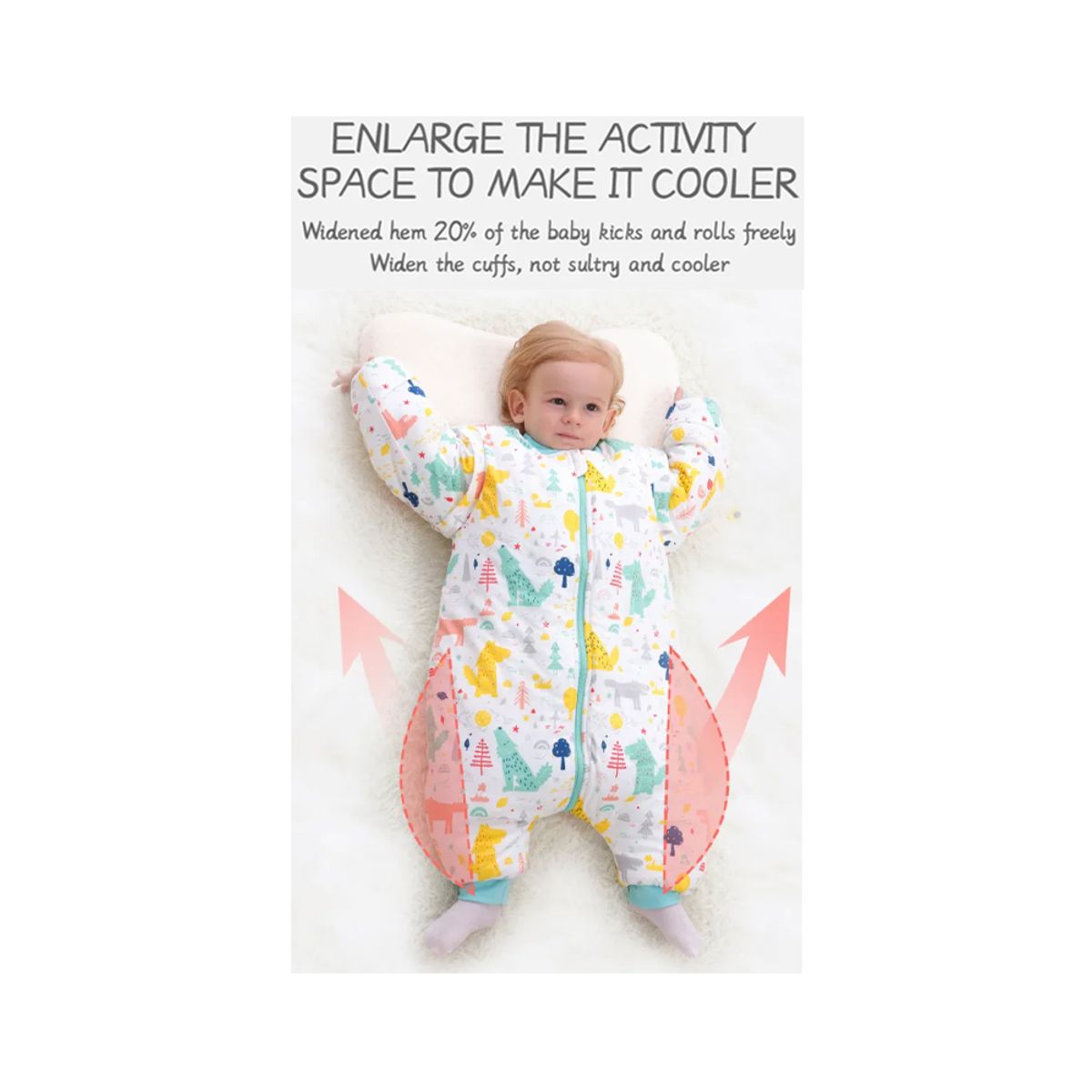 GENERICO - Pijama Saco de Dormir Infantil 100% Algodon Talla M (2 a 4 años)