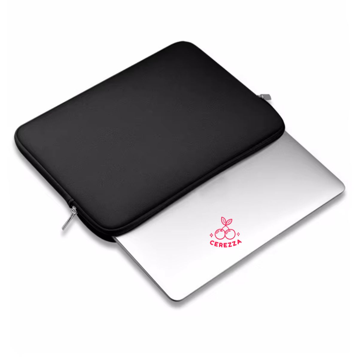 GENERICO - FUNDA PARA LAPTOP MATERIAL NEOPRENO 15.6 PULGADAS CON CIERRE NEGRO