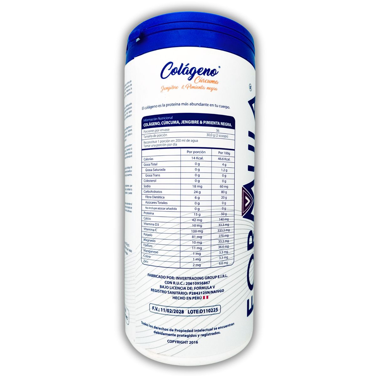 GENERICO - COLÁGENO HIDROLIZADO CON GLUCOSAMINA CARTÍLAGO TIBURÓN 1.1 KILO