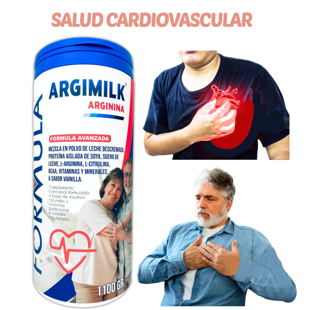 GENERICO - ARGININA 5000 mg ARGININE + CITRULINA + VITAMINAS 1.1 KILO FORMULA V