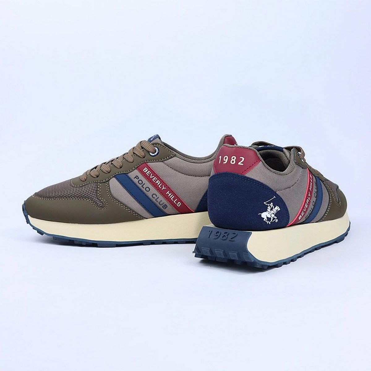 BEVERLY HILLS POLO CLUB - Zapatillas Beverly Hills Polo Club Drill Brown Hombre