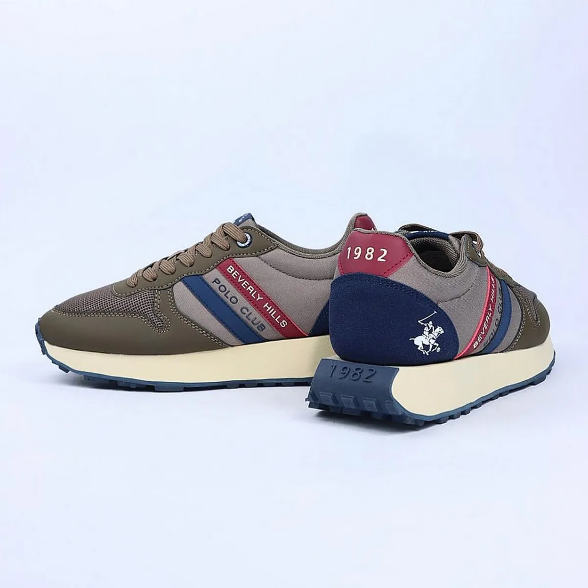 BEVERLY HILLS POLO CLUB - Zapatillas Beverly Hills Polo Club Drill Brown Hombre