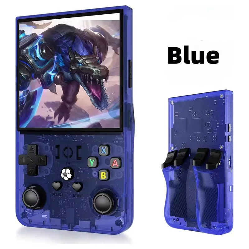 CORRERREY - Consola de videojuegos portátil Retro R36 PRO de sistema Linux
