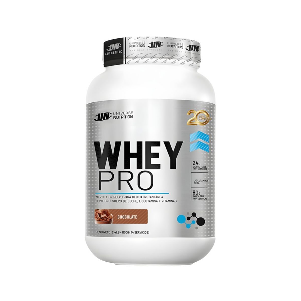 UNIVERSE NUTRITION - WHEY PRO 1,1 Kg Proteína Whey Sabor CHOCOLATE - Tienda Física