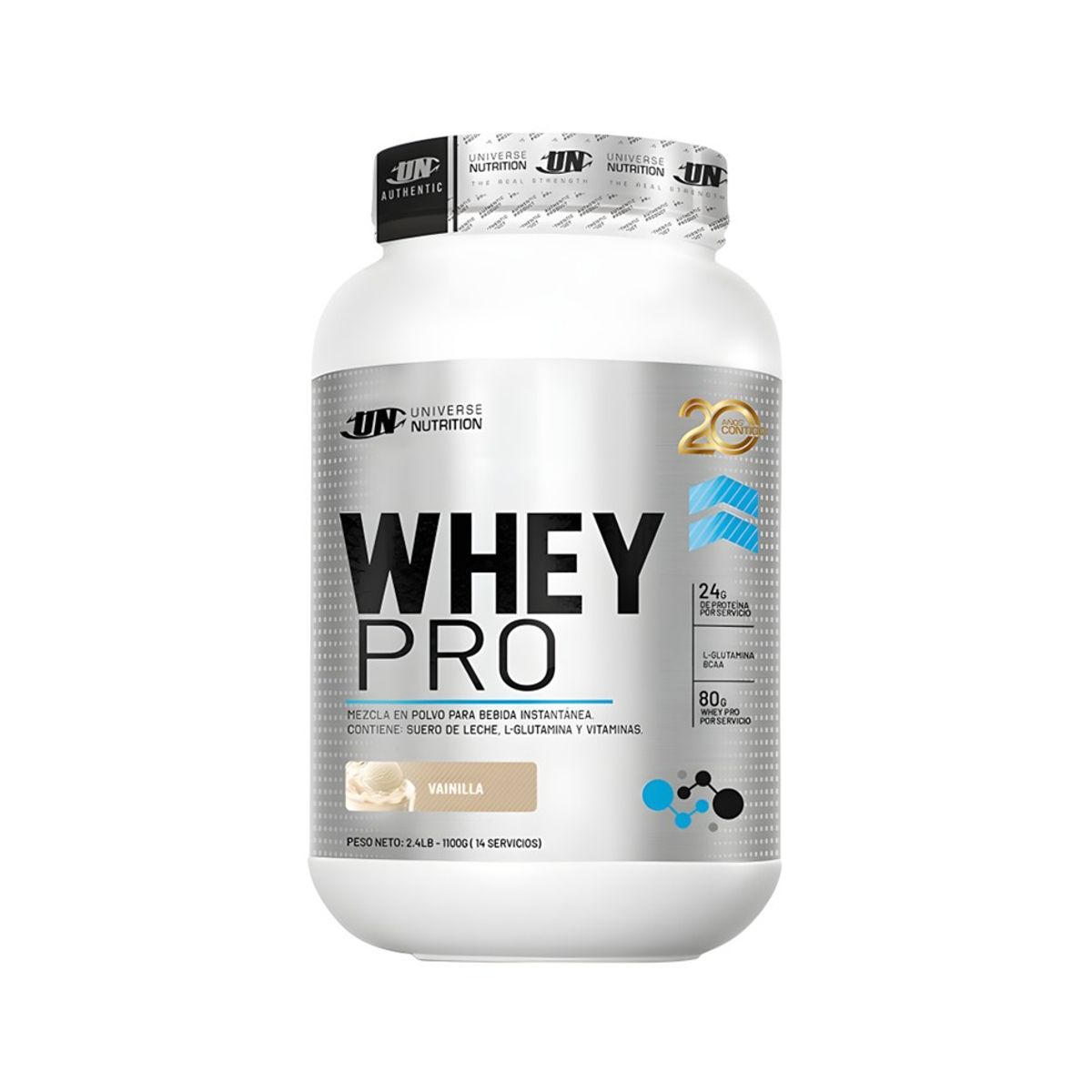 UNIVERSE NUTRITION - WHEY PRO 1,1 Kg Proteína Whey Sabor VAINILLA - Tienda Física