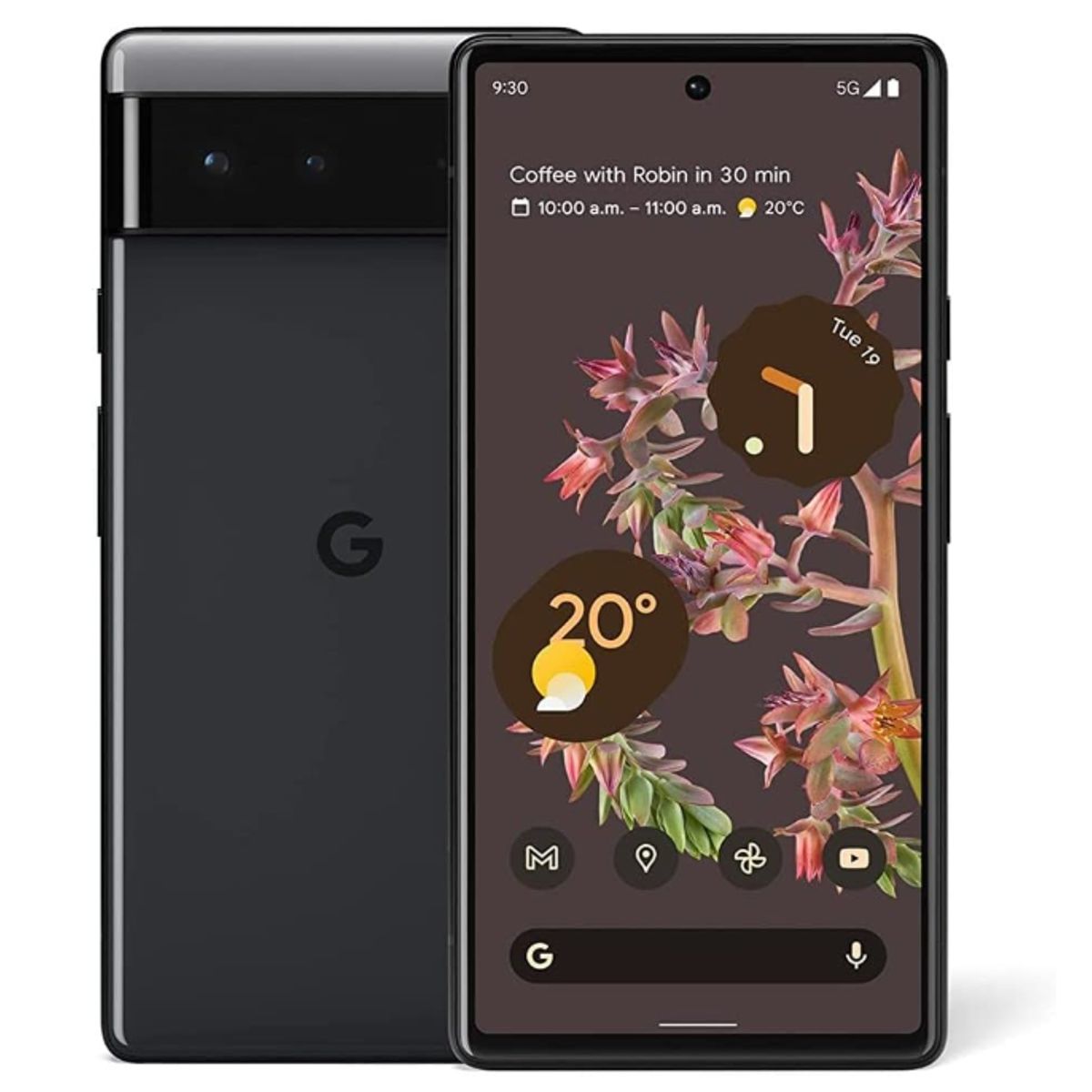 GOOGLE - Google Pixel 6 128GB Negro Reacondicionado GB7N6
