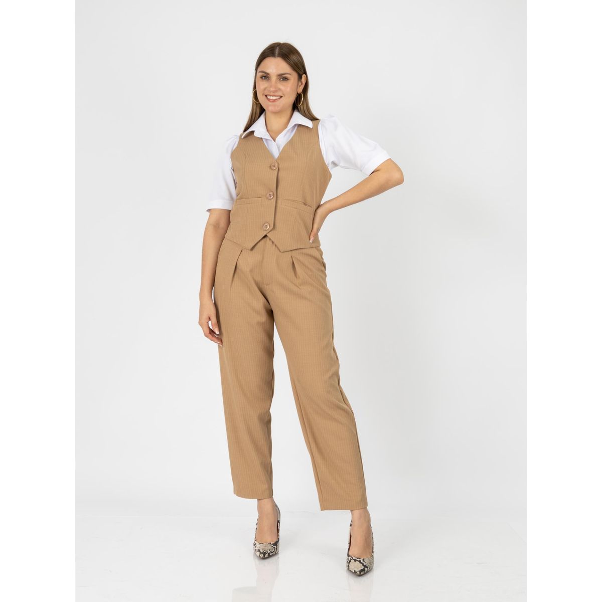 TULULA - PantalonEstilo Rayas Mujer Patrick