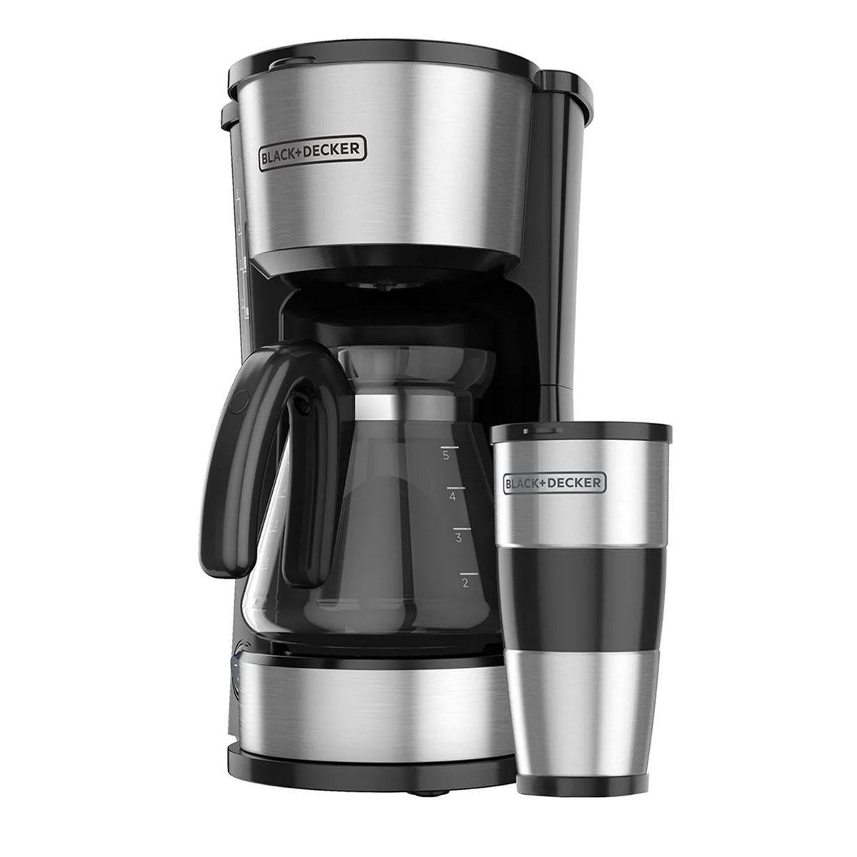 BLACK+DECKER - Cafetera 4 en 1 BLACK&DECKER CM0755S 5 Tazas