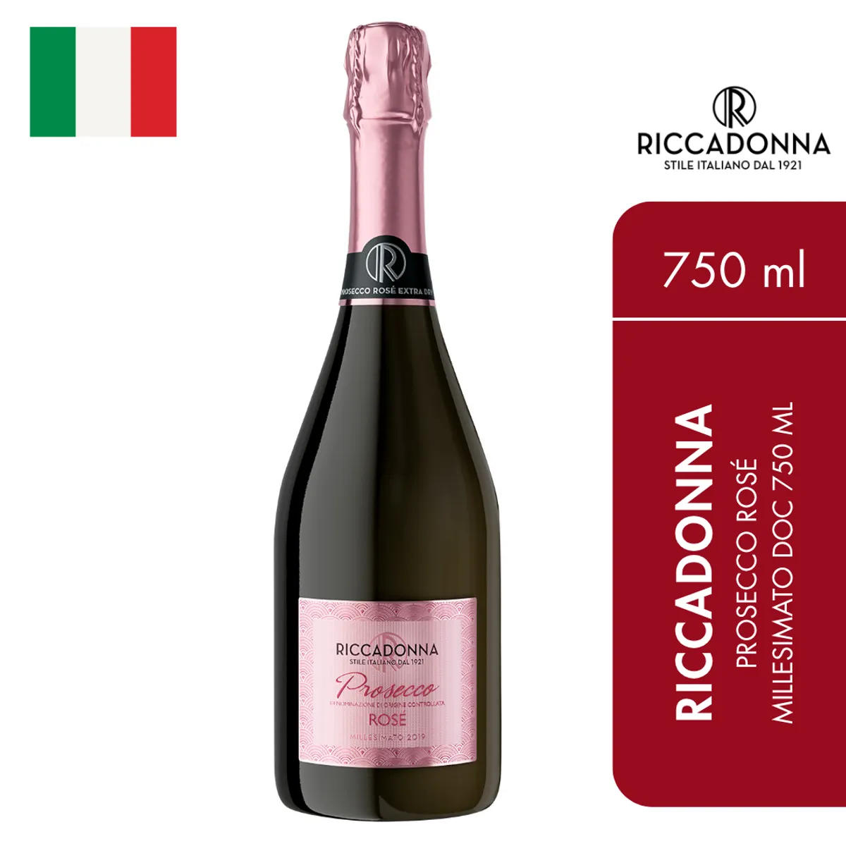 RICCADONNA - Riccadonna Prosecco Rosé Millesimato DOC 750 ml