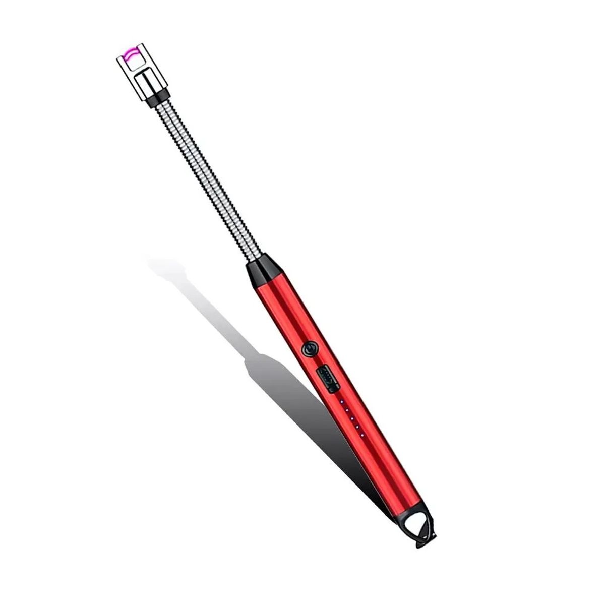 ENCENDEDOR DE COCINA ROJO ELECTRICO RECARGABLE USB, marca Ichimatsu - Foto Principal