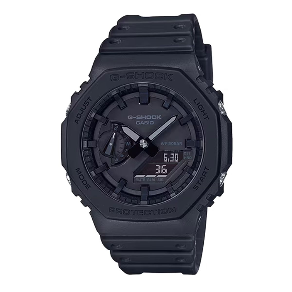 G-SHOCK - Reloj G-SHOCK Digital GA-2100-1A1 CarbonoResina Hombre Negro