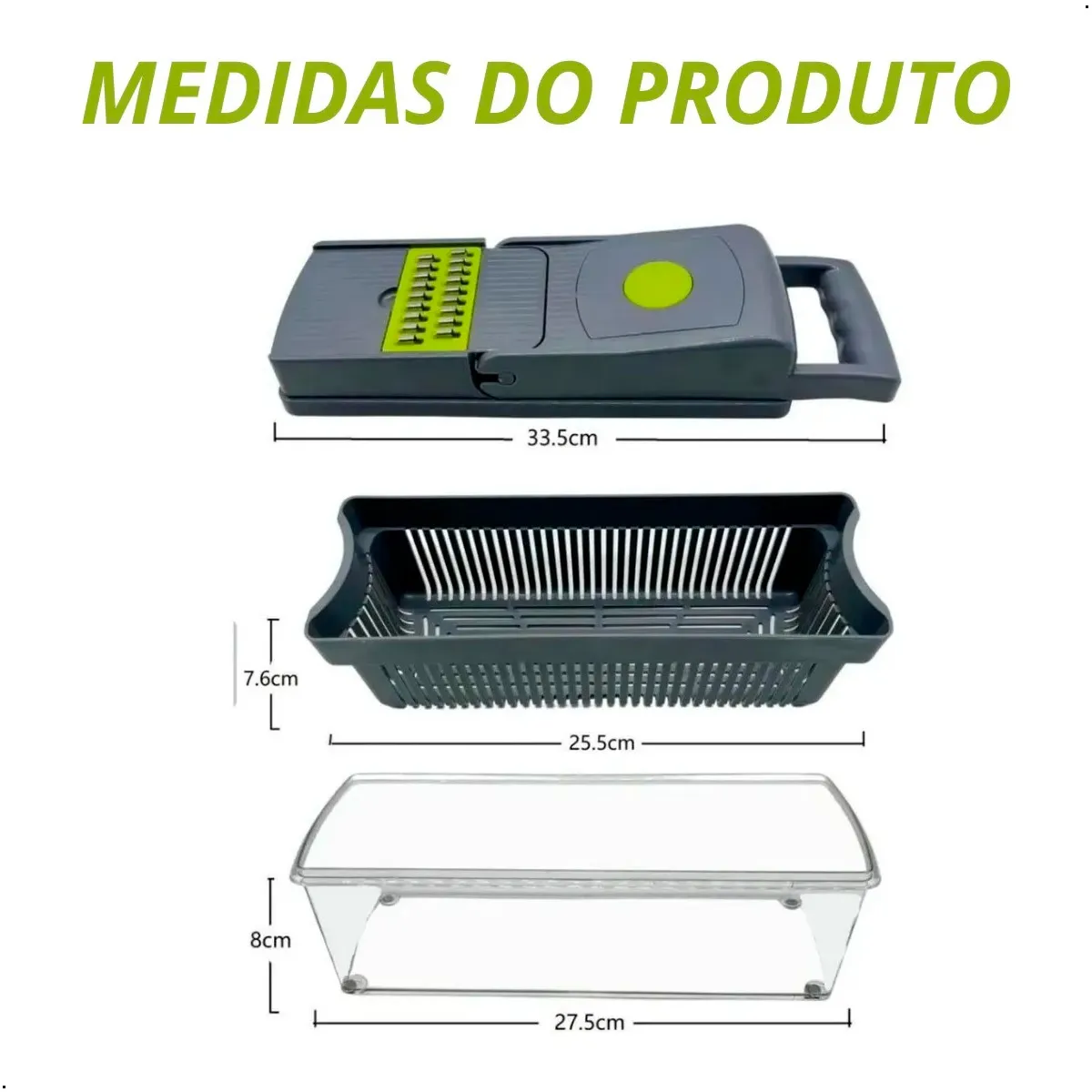 GENERICO - Picador Cortador De Alimentos Rallador Manual Fruta Verduras