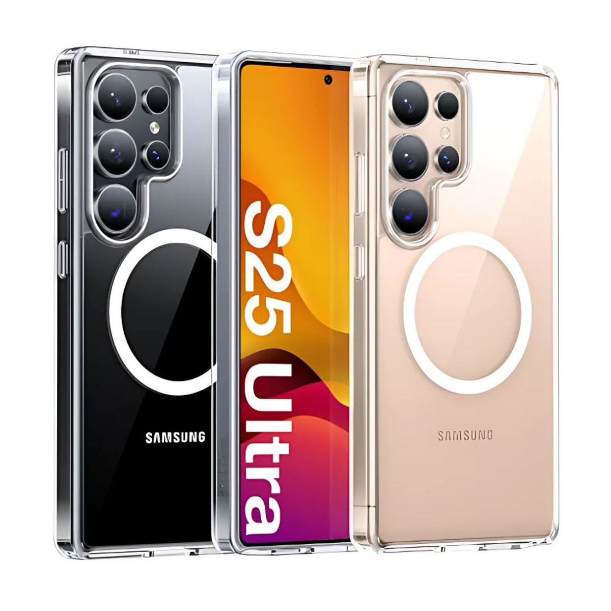 GENERICO - Case Magsafe Clear Antigolpes para Samsung S25 Ultra