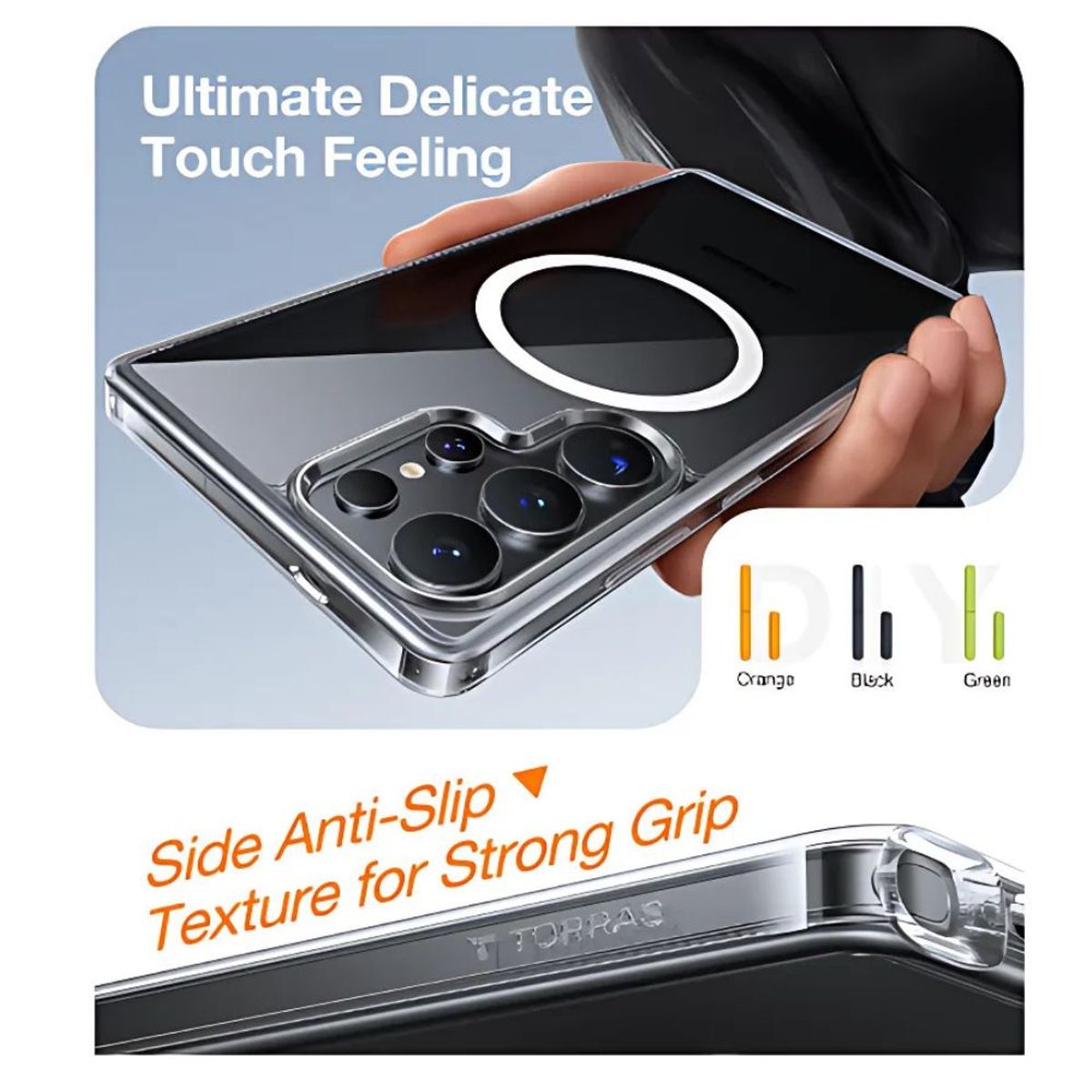 GENERICO - Case Magsafe Clear Antigolpes para Samsung S25 Ultra