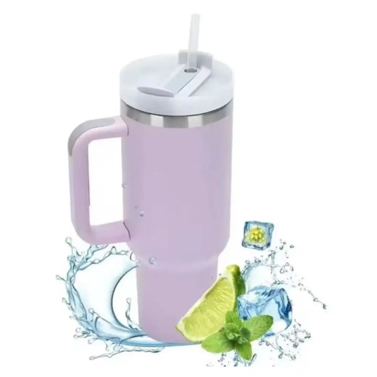 GENERICO - Quencher Vaso Térmico Portátil de 1200ml Morado Tendencia