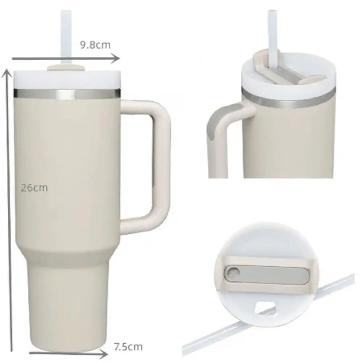 GENERICO - Quencher Vaso Térmico Portátil de 1200ml Morado Tendencia