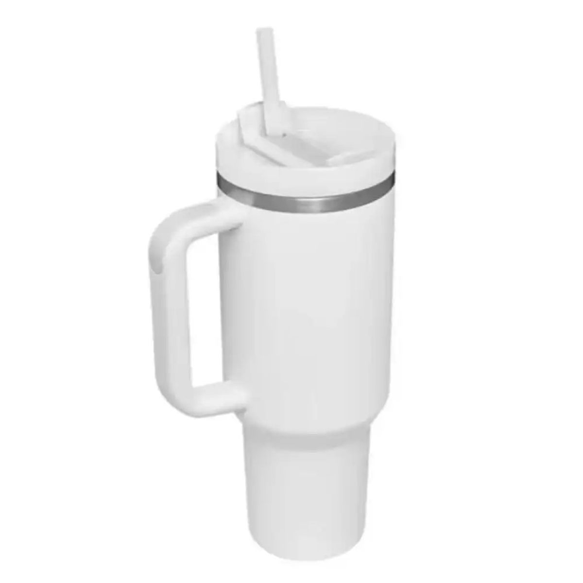 GENERICO - Quencher Vaso Térmico Portátil de 1200ml Blanco Tendencia