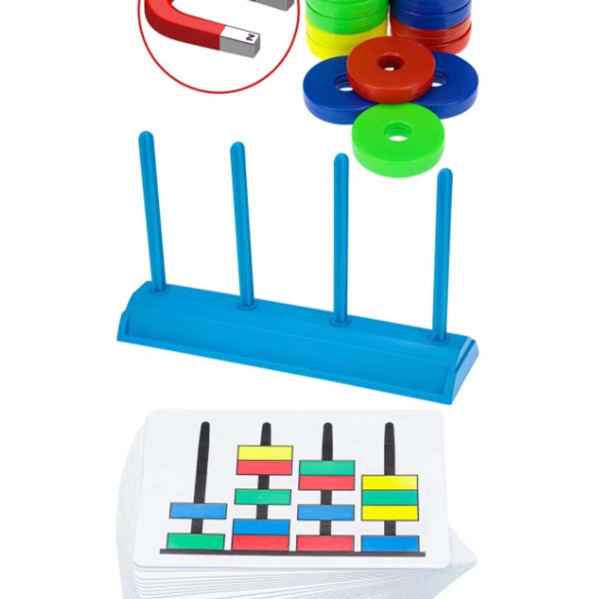 GENERICO - Juego de anillos magnéticos - Juego didactico