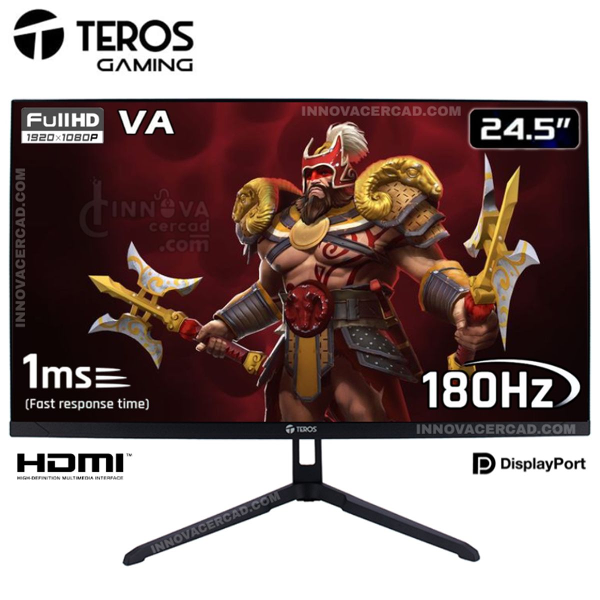 TEROS GAMING - Monitor Gaming TEROS TE-2475G 245 FHD VA 180Hz 1ms HDMI DP