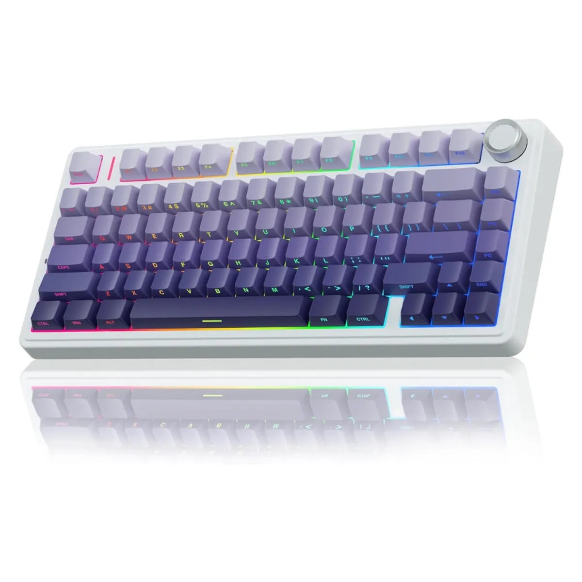 AULA - Teclado Mecanico Aula F75 Purple Switch Leobog reaper Green
