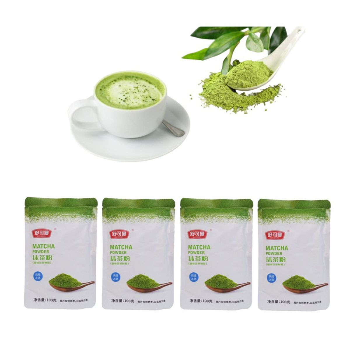 GENERICO - Pack 4u Te Matcha En Polvo 100gr Infusion Oriental