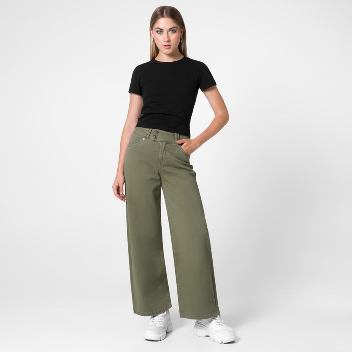 SQUEEZE - Pantalón Bull Denim Mujer Hemis Squeeze