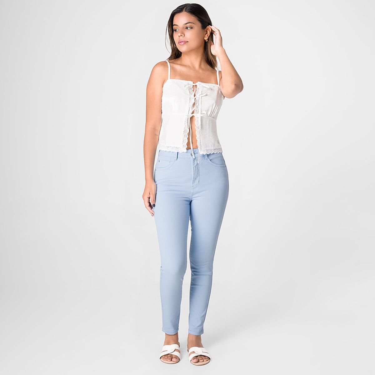 SQUEEZE - Pantalón Drill Stretch Mujer Ingrid Colors Squeeze