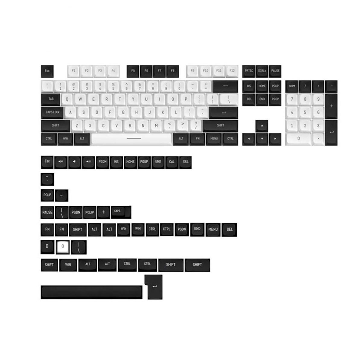 REDRAGON - Keycaps Redragon CSA PBT 150 units multi layout