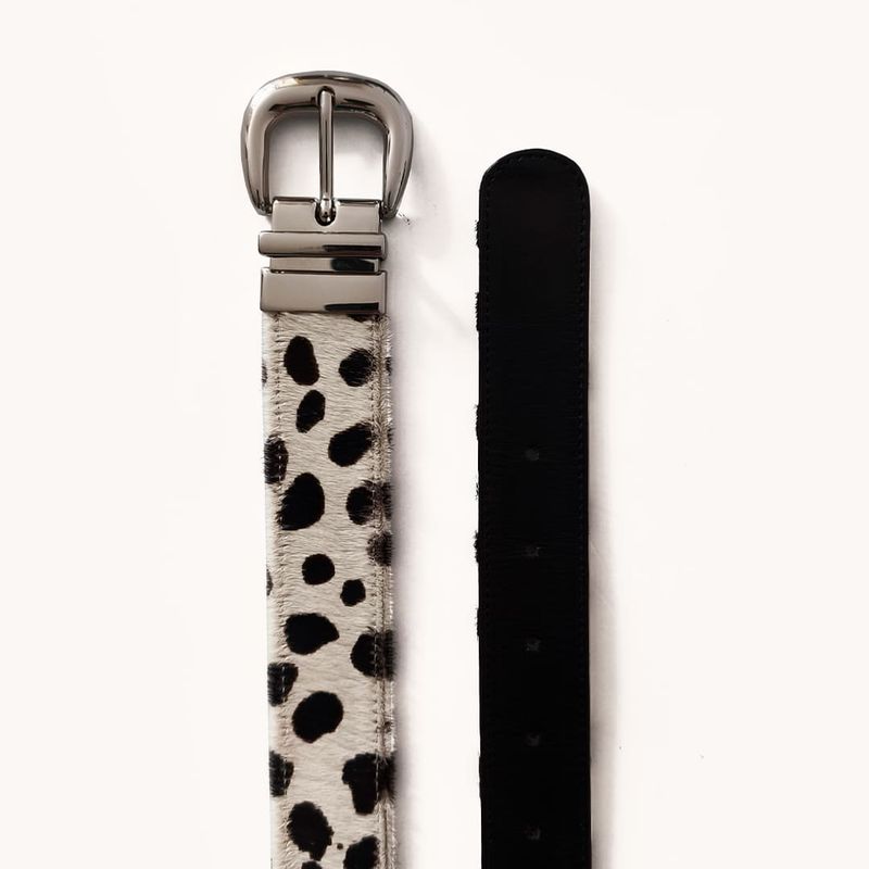 IRISABA - CORREA REVERSIBLE DE CUERO IRISABA PARA MUJER ALONDRA NEGRO