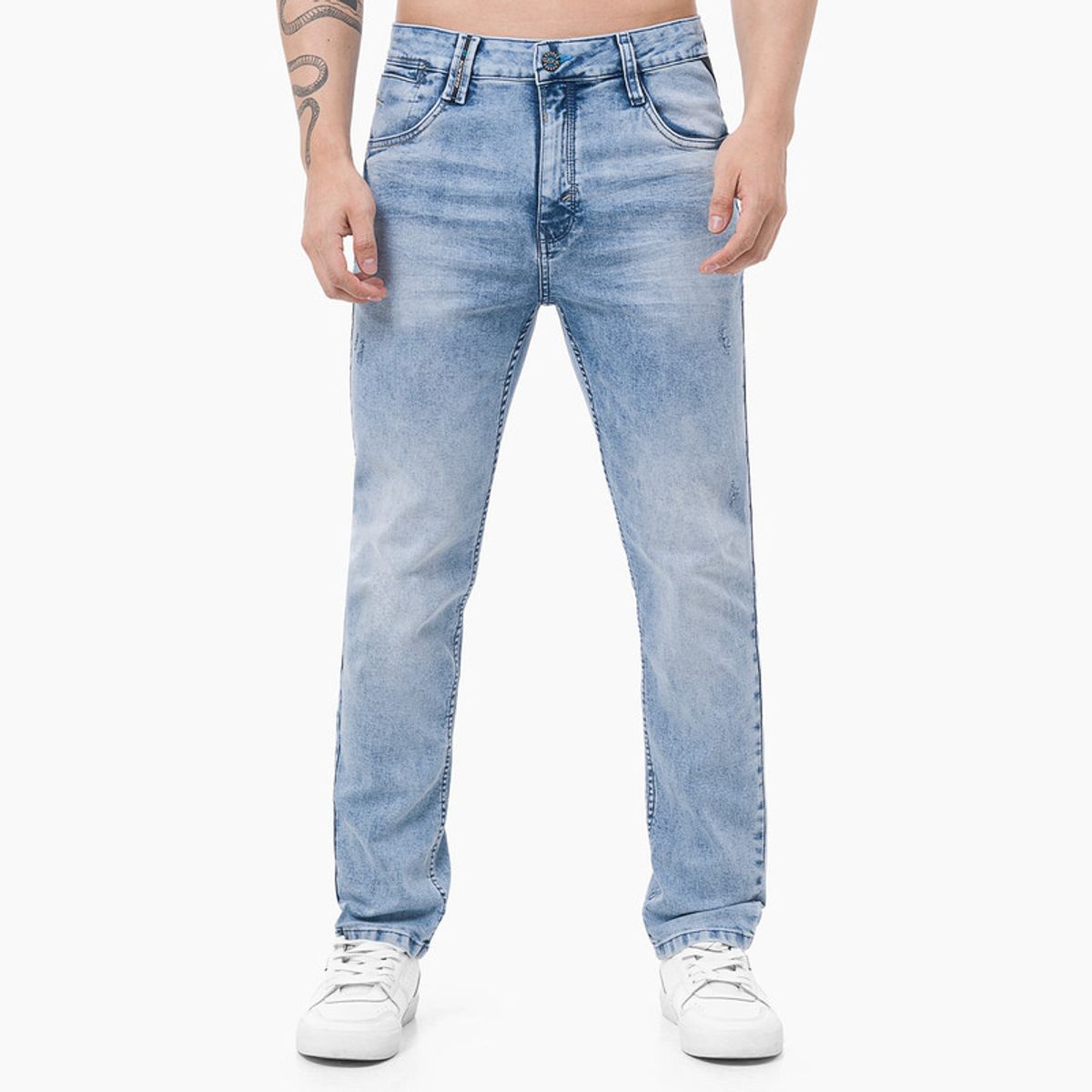 GZUCK - Pantalon Moda Denim Stretch Gj Serie -213 Hombre