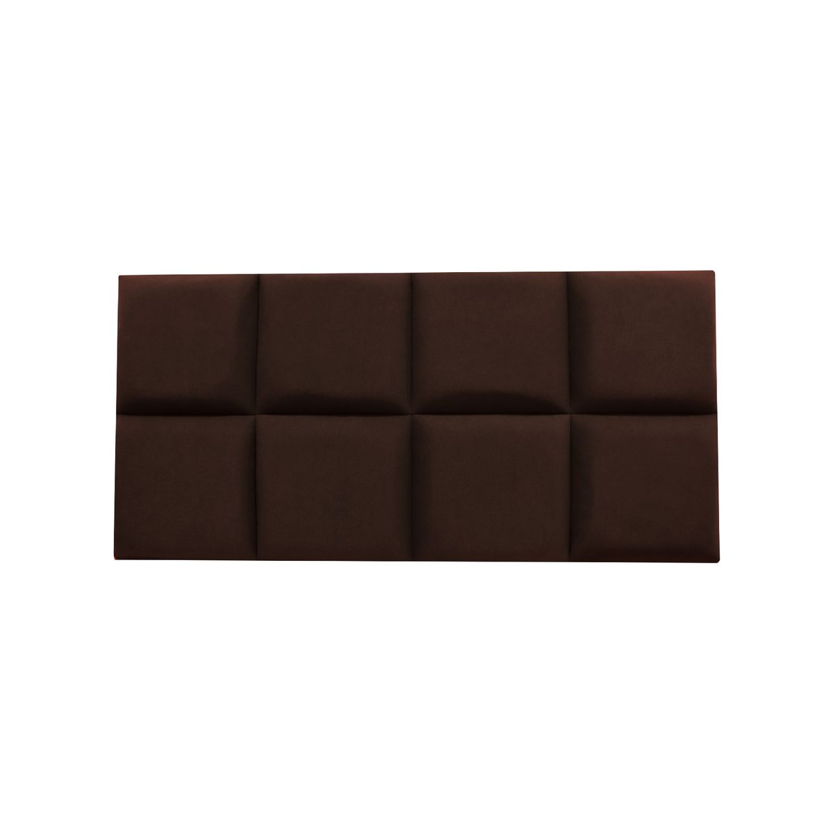 MUEBLES MACRUMO - Cama tapizada Serena + almohada - 1.5 Plz - Color Marrón