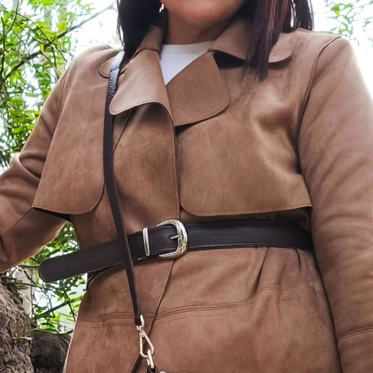 IRISABA - CORREA REVERSIBLE DE CUERO IRISABA PARA MUJER ALONDRA MOCCA