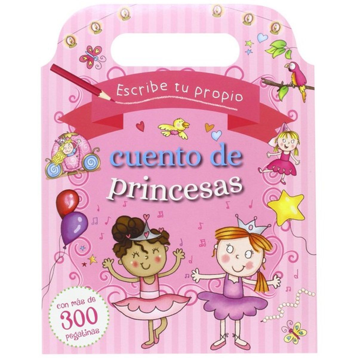 GENERICO - LIBRO DE 300 STICKERS PARA CREAR TU PROPIO CUENTO DE PRINCESAS