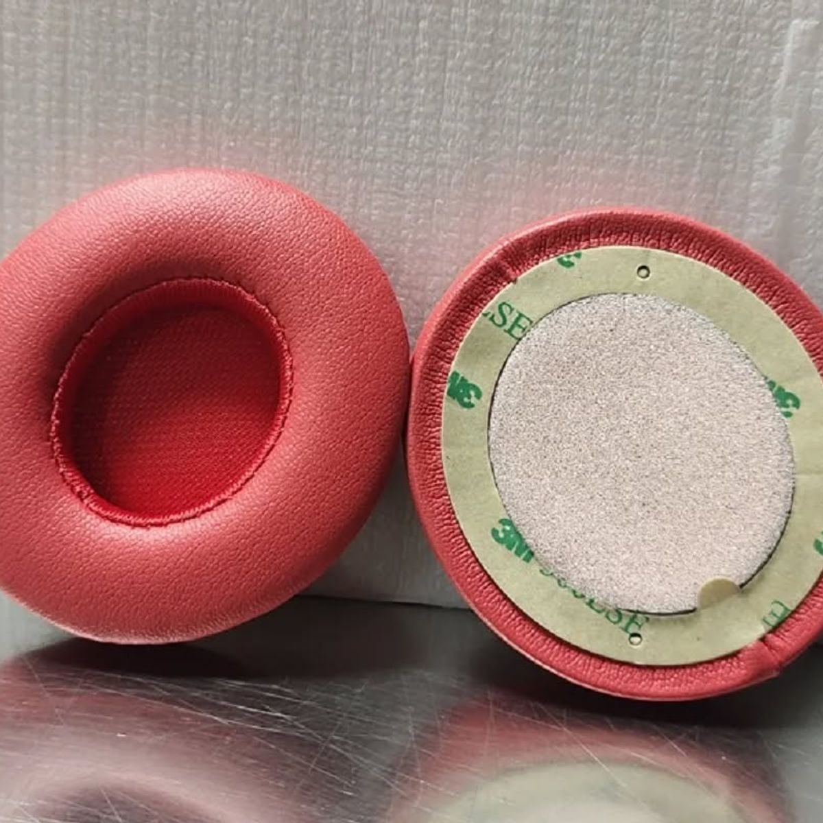 GENERICO - Almohadillas para audífonos Beats Solo 2 y 3  rojo oscuro