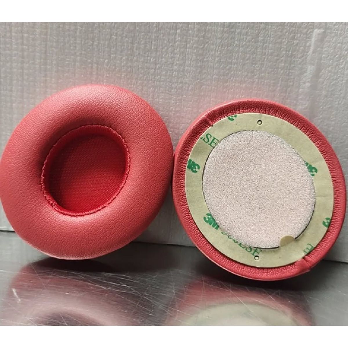 GENERICO - Almohadillas para audífonos Beats Solo 2 y 3  rojo oscuro