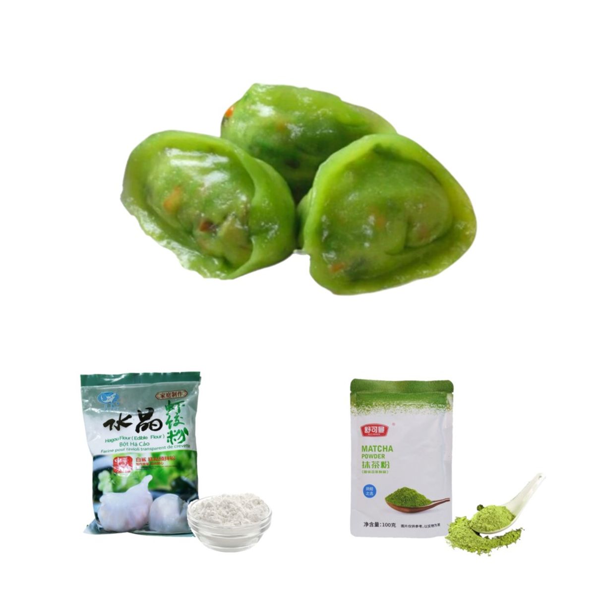 GENERICO - Pack Dumplings 2u Harina de Almidon de Trigo y Matcha