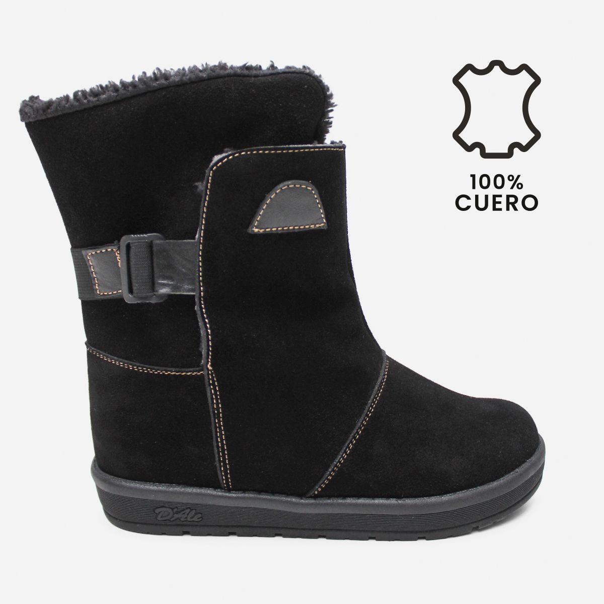MARIBU - BOTAS DE CUERO GAMUZA CON PELUCHE MARIBU 560