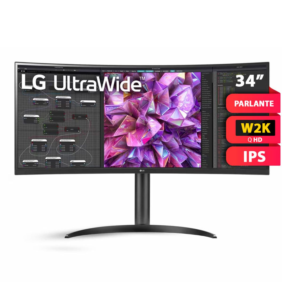 LG - Monitor LG 34WQ75C 34 UltraWide QHD IPS USB-C HDR10 con RJ-45