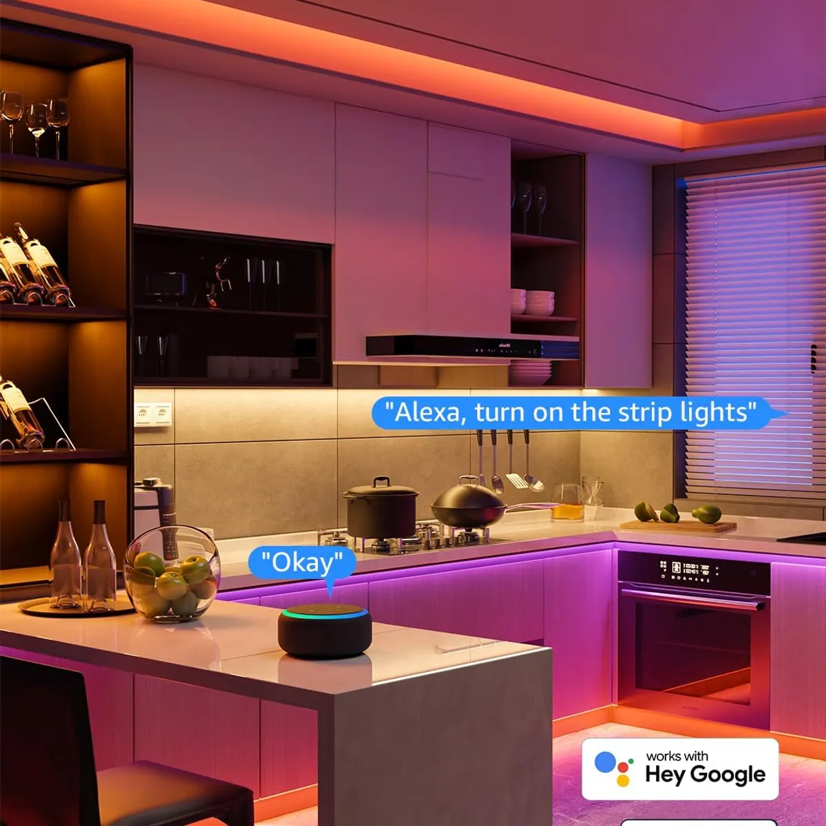 MADTRONIX - Tira Led Inteligente Madtronix Rgb 5 Metros  con Alexa y Google