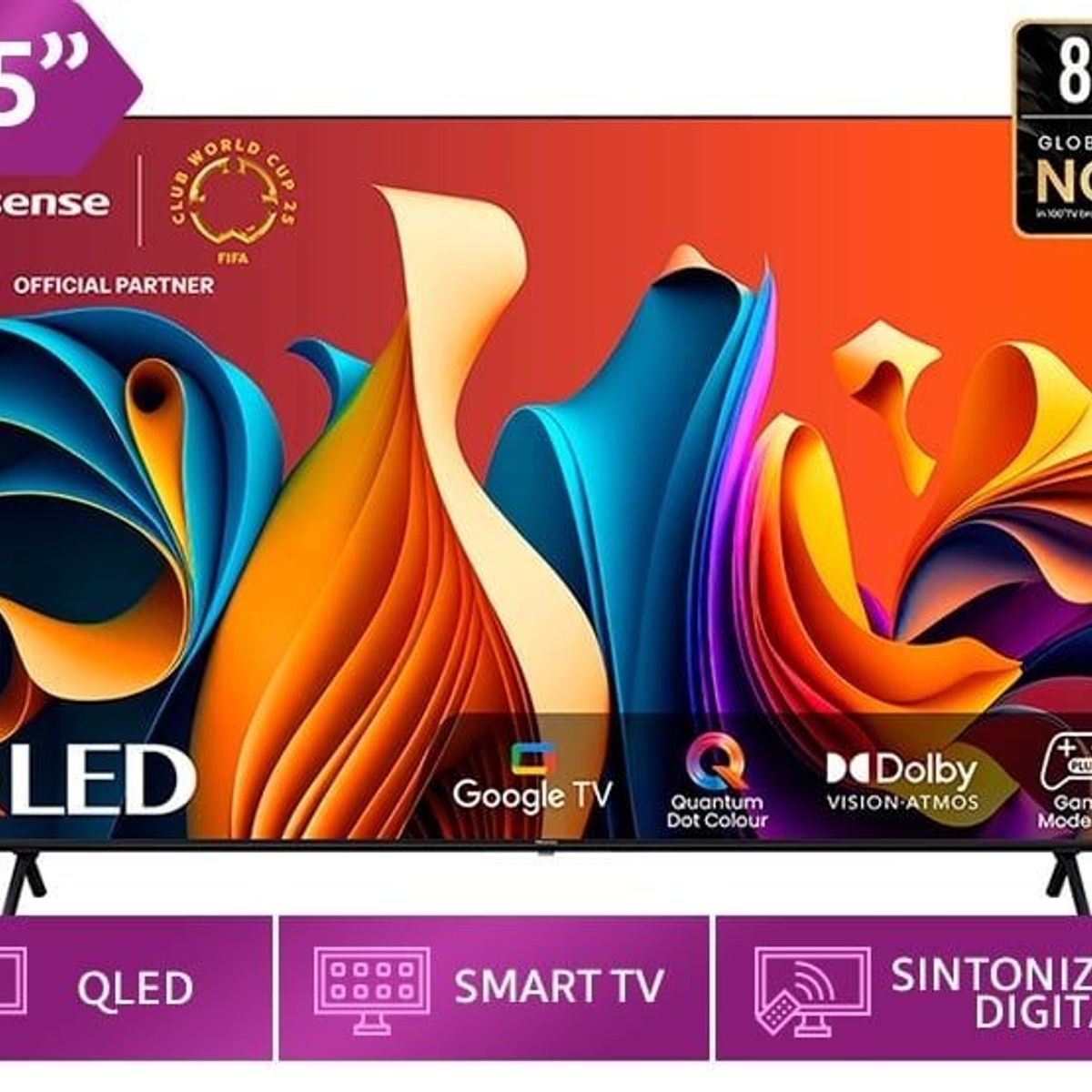 HISENSE - Televisor Hisense Qled 85 85q6n 4k Google Tv