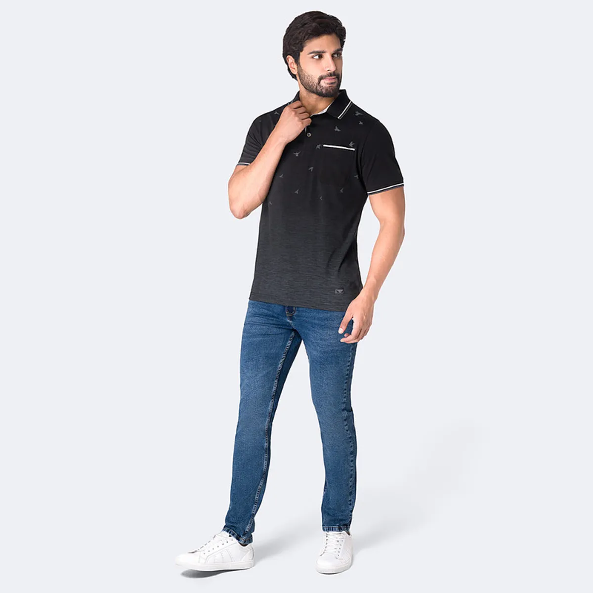 PIONIER - Jean Pitillo Denim Stretch Hombre Gotze L-Azul Pionier