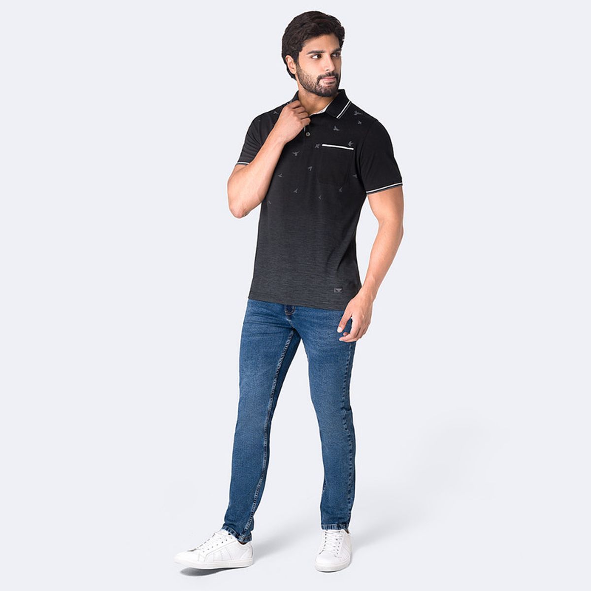 PIONIER - Jean Pitillo Denim Stretch Hombre Gotze L-Azul Pionier