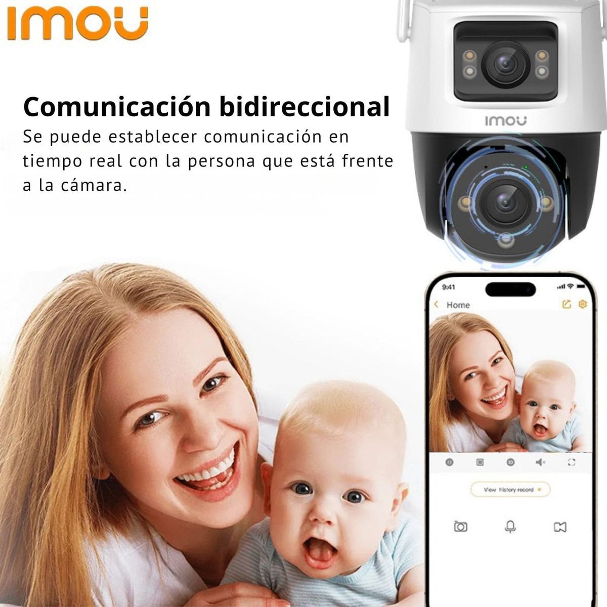 IMOU - Camara de seguridad Exterior IMOU Cruiser Doble Lente 10MP