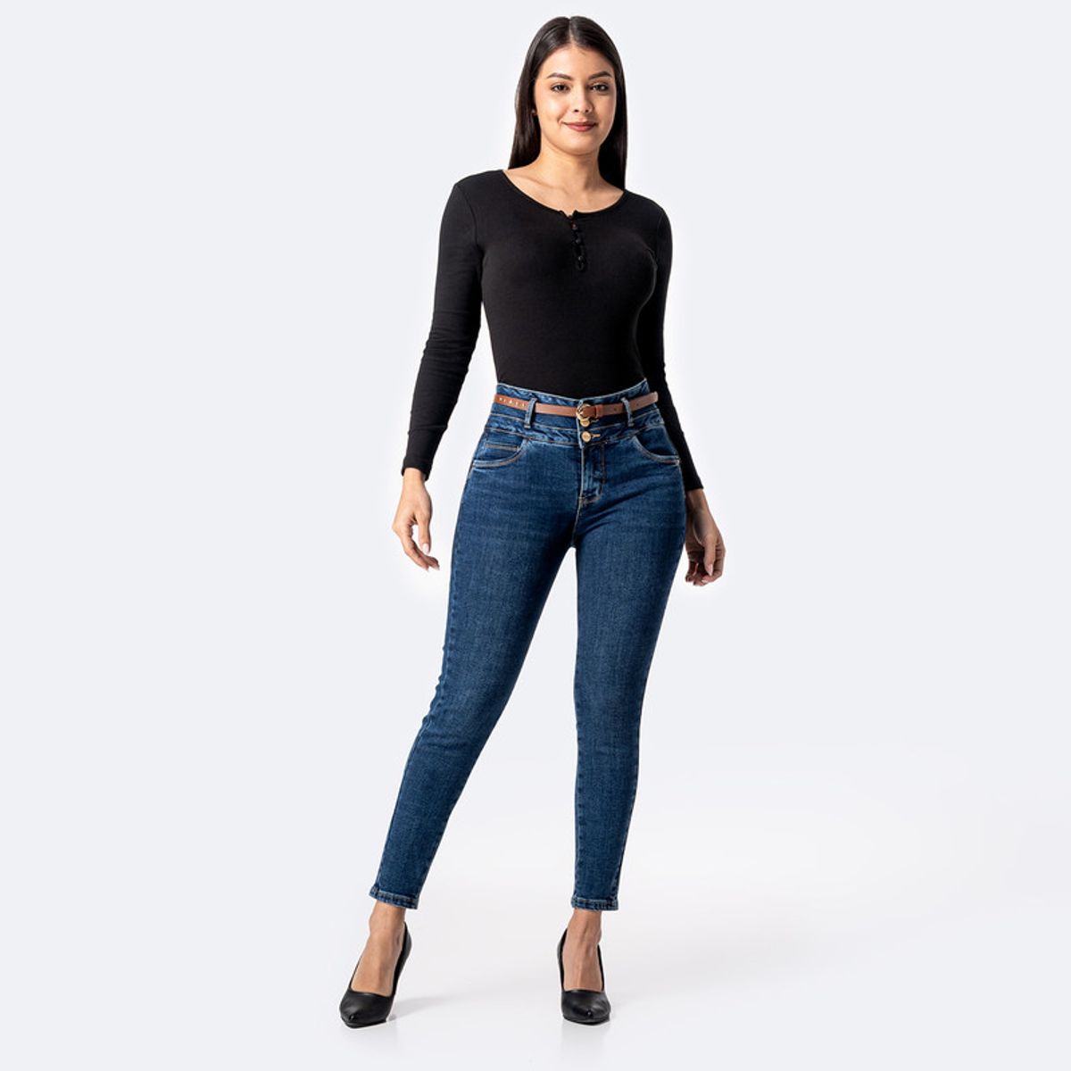 PIONIER - Jean Pitillo Denim Stretch Mujer Alissah Pionier