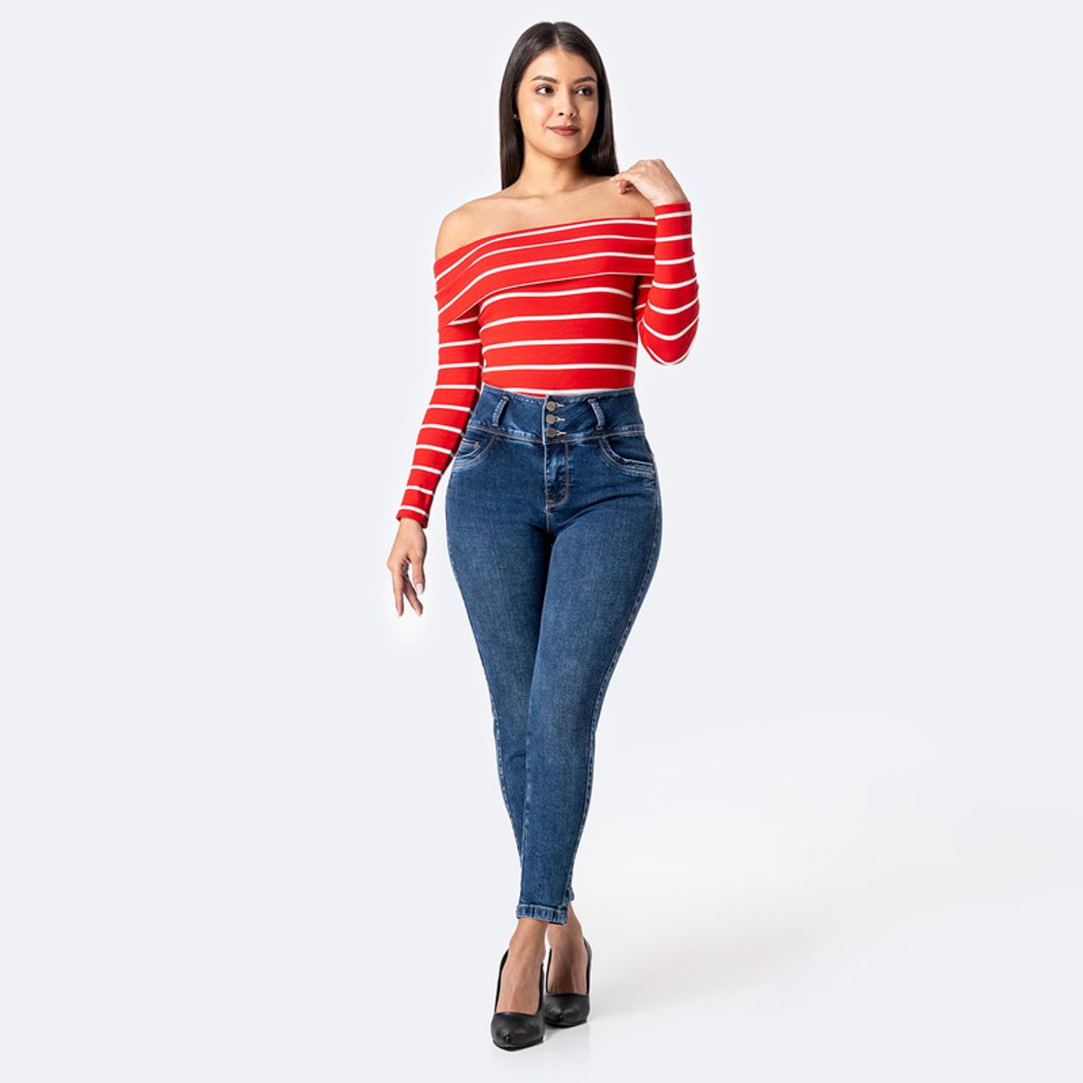 PIONIER - Jean Pitillo Denim Stretch Mujer Dayannah Pionier