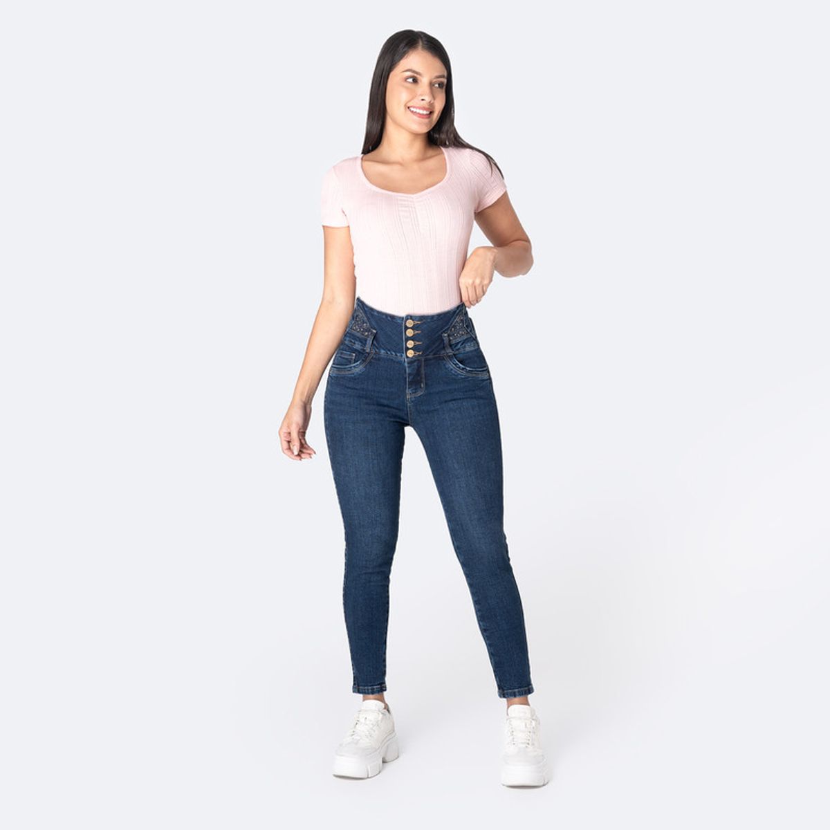 PIONIER - Jean Pitillo Denim Stretch Mujer Daynah Pionier