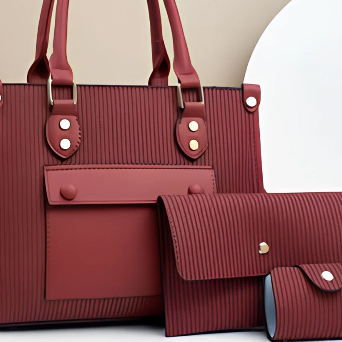 GENERICO - CARTERA LOLITAS ROJO VINO CON MONEDERO Y TARJETERO